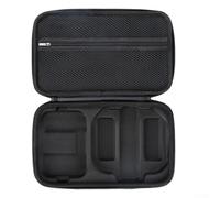 Zeroupshop Sac de transport étanche avec bandoulière réglable en cuir PU pour DJI NEO2, sac de voyage compact en noir et gris pour l'extérieur et l'intérieur (noir)