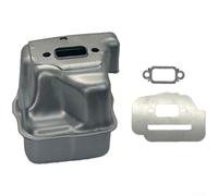 zeroupshop Silencieux Complet avec Joint et Isolant MS271 MS291(With gasket)