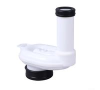 Zeroupshop Siphon d'urinoir horizontal en polypropylène DN50 Entrée x DN40/50 Siphon de vidange mural pour raccordement d'égout d'urinoir résistant aux produits chimiques