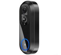 Zeroupshop Sonnette vidéo WiFi sans fil 1080p HD Smart Interphone Camera avec audio bidirectionnel IP65 étanche alimenté par batterie, pour application Tuya surveillance à distance de sécurité à