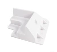 Zeroupshop Support de montage pour panneau solaire ABS résistant aux UV et à la rouille - Installation sécurisée et anti-fuite avec design ventilé pour toits en aluminium et bois GRP (angle incurvé