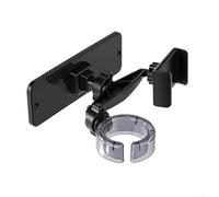 Zeroupshop Support de téléphone mural avec double pince en ABS pour cuisine et salle de bain - Pour cuisiner ou se préparer - Gain de place - Différentes tailles
