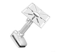 Zeroupshop Support mural pour caméra avec bras télescopique réglable, pince sans perçage 0-7,5 cm pour surveillance intérieure et extérieure, rotation à 360°, blanc 36-47 cm (36-47 cm)