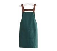 Zeroupshop Tablier de Cuisine Imperméable en PVC Réglable (Dark green)