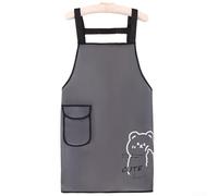 Zeroupshop Tablier de cuisine léger imperméable et résistant à l'huile sans manches pour la cuisine, la pâtisserie, le nettoyage pour un entretien facile - 75 x 67 cm (A noir)
