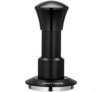 Zeroupshop Tamper à café en acier inoxydable 304 avec retour automatique, presse expresso à force constante réglable pour porte-filtre de 51 mm, 53 mm, 58 mm (51 mm)