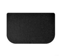 Zeroupshop Tapis de cheminée demi-cercle en silicone ignifuge - Protection contre les étincelles - Pour poêles, grilles, foyers d'intérieur (102 x 50 cm)