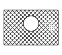 Zeroupshop Tapis d'évier en silicone gris anti-rayures avec motif nid d'abeille pour un drainage rapide de l'eau, isolant thermique polyvalent et tapis de décongélation (A)
