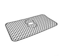 Zeroupshop Tapis d'évier pliable en silicone antidérapant résistant à la chaleur pour protection de surface pour structure en nid d'abeille pour cuisine vaisselle Gris 34,5 x 28,6 cm (66,5 x 35,5 cm)