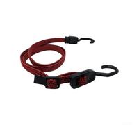 Zeroupshop Tendeurs réglables avec crochets, sangles élastiques robustes de 1,2 m avec boucle antidérapante et crochets en J en acier pour camion, lit, cargaison, paniers de vélo (1,2 m, rouge)
