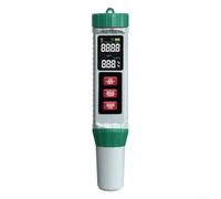 zeroupshop Testeur de pH professionnel 5 en 1 avec fonction ATC pour aquarium, piscine, pour étangs koï, appareil de mesure de la salinité et de la température
