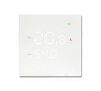Zeroupshop Thermostat de chauffage WiFi programmable avec écran tactile, commande vocale et programmation d'application, compatible avec Tuya for Smart-Life, blanc (6)