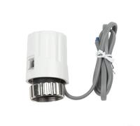 Zeroupshop Thermostat pour chauffage au sol, commande vocale WiFi via application, contrôleur LCD Progra mmable, avec mode manuel/automatique, verrouillage enfant, AC 95-220 V, blanc (normalement