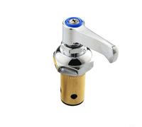 Zeroupshop Tige de rechange pour robinets en laiton T&S, cartouche quart de tour avec vérification à ressort, kit de poignée à levier en cuivre avec bouton d'index et vis