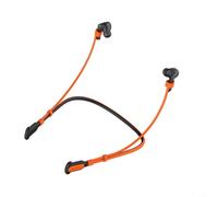 Zeroupshop Tour de cou en silicone doux pour la peau, pour Samsung Galaxy Buds3 FE (2025) et Buds 3 Pro, cordon anti-perte sécurisé pour une utilisation active (noir + orange)