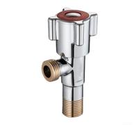 Zeroupshop Vanne d'arrêt d'angle en cuivre pour salle de bain cuisine pour | Vanne à disque pour une étanchéité fluide, convient aux éviers chauffants, cuisines, robinet à poignée à rotation rapide