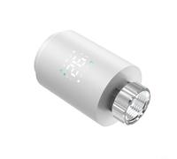 Zeroupshop Vanne de thermostat de radiateur intelligente pour Zigbee avec contrôle par application Tuya, programme de chauffage hebdomadaire programmable, plusieurs modes et verrouillage de sécurité