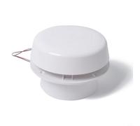 Zeroupshop Ventilateur de toit 12 V pour camping-car, tête champignon silencieux, pour remorque, bateau, yacht, extracteur d'air silencieux en plastique ABS avec protection thermique, blanc, 136 mm de