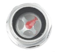 Zeroupshop Verre de visée pour compresseur d'air, accessoire de miroir en aluminium et plastique, pour ports de 12 mm, 16 mm, 20 mm, 26 mm, 27 mm, 36 mm, pièce de rechange rouge, jaune et argent (20