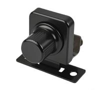 Zeroupshop Verrous de porte d'armoire en verre fabriqués en alliage de zinc résistant à la rouille pour armoires à vin, étagères et vitrines, utilisation à la maison et au bureau (407 noir)