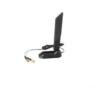 Zeroupshop WiFi 6E 9dBi à gain élevé double bande 2,4/5,8/6 GHz avec câble de 1,2 m Connecteur mâle RP-SMA pour ROG pour cartes mères et routeurs de jeu STRIX MAXIMUS