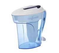 ZeroWater Carafe filtrante d'eau en 5 étapes 2,8L, certifiée NSF pour la réduction des particules de plomb, les métaux lourds et les SPFO/APFO, Blanc et Bleu