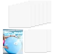 Zerquell 8 Pièces Patchs de Réparation TPU Transparent Imperméables, 8,8 x 8,8 cm, Rustines de Réparation de Piscine Autocollantes, pour Bouée, Matelas Gonflable, Château Gonflable, Auvents, Kayak