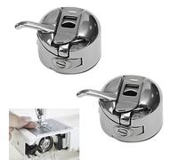 Zerquell CB Lot de 2 capsules de bobine universelles de rechange pour machines à coudre Singer, Brother, Aldi, AEG, Privileg, Necchi, Babylock et beaucoup d'autres machines à coudre
