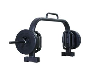 ZERRO Barre Hexagonale Ouverte Olympique 25mm, Hex Bar Deadlift avec disques de poids 2x7.5kg et 2 pinces à ressort, Charge statique 120kg, Haltère Barre Fitness