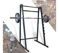 ZERRO Rack Musculation,Multifonction Cages de Squat Rack Squat pour Haltères avec 8 Niveaux Crochet Tige Max 160 kg Cage Musculation