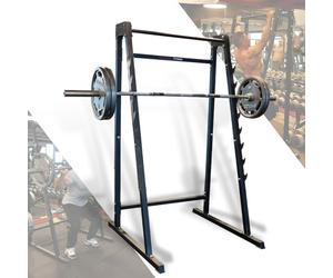 ZERRO Rack Musculation,Multifonction Cages de Squat Rack Squat pour Haltères avec 8 Niveaux Crochet Tige Max 160 kg Cage Musculation