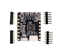 Zerthaus ESP32 C3 Development Board C3FH4 RGB Development Board RISC-V WiFi Bluetooth IoT Development Board Faible consommation d'énergie Noir Compatible Python