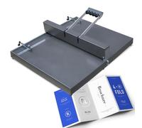 Zertylre Machine à rainurer manuelle de 350 mm, machine de pliage de papier A3/A4, rainureuse de table pour papier métallique lourd, convient pour cartes de vœux, brochures et papier photo