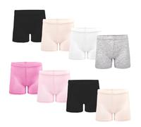 ZERULETS Lot de 8 shorts de sécurité respirants pour filles de 2 à 10 ans - 100 110 120 130 140, 8 paires., 2-3 ans