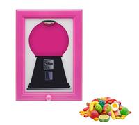 zeryor Handy Candy Frame - Cadre photo mural en forme de machine à gomme, distributeur de bonbons mural créatif, distributeur de bonbons pour cuisine (bonbons non inclus) (rose rouge)