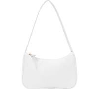 zeryor Joli sac à main blanc pour femme, sac à main rétro élégant en polyuréthane, mini sac à main crème, sac à bandoulière compact et polyvalent, sac à bandoulière sous les bras