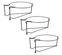 zeryor Support pour plantes à suspendre en métal, support pour plantes de garde-corps pour balcon extérieur, clôture, terrasse, véranda, support en fer amovible pour petites plantes (3 pièces)