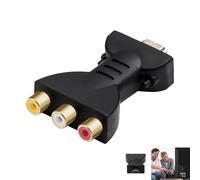 Zescyha Adaptateur HDMI vers RCA, Convertisseur HDMI mâle AV 3RCA Femelle Composite Vidéo Audio vers CVBS Compatible avec TV DVD Projecteur Boîtier Multimédia avec Connecteurs Rouge Blanc Jaune