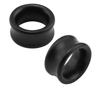 ZeSen Jewelry Lot de piercings noirs pour homme et femme, 22 mm, Bois, Sans pierre