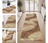 ZESEWU Tapis de Passage Tapis Cuisine Devant Evier Lavable Antiderapant 40X60CM TapisCouloir Paillasson Interieur Marron Tapisd'Entrée Moquette Polyester pour Salon Chambre d'enfant Buanderie