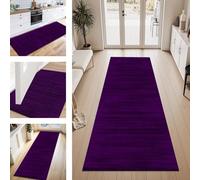 ZESEWU Tapis de Passage Tapis Cuisine Devant Evier Lavable Antiderapant 40X60CM TapisCouloir Paillasson Interieur Violet Noir Tapisd'Entrée Moquette Polyester Salon Chambre d'enfant Buanderie