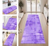ZESEWU Tapis de Passage Tapis Cuisine Devant Evier Lavable Antiderapant 40X60CM TapisCouloir Paillasson Interieur Violet Tapisd'Entrée Moquette Polyester pour Salon Chambre d'enfant Buanderie