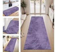 ZESEWU Tapis de Passage Tapis Cuisine Devant Evier Lavable Antiderapant 70X140CM TapisCouloir Paillasson Interieur Violet Abstrait Tapisd'Entrée Moquette Polyester Salon Chambre d'enfant Buanderie
