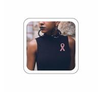 Zeshimb Broche en forme de ruban rose avec strass pour femme - Broche élégante pour la sensibilisation au cancer du sein - Cadeau idéal pour soutenir les survivantes