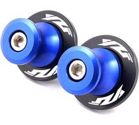ZESIDIMO 2 pièces M6 Diabolos cliquets pour Yamaha YZF R1 R1M R3 R6 R7 R25 R125 YZFR6 YZFR1 accessoires de moto support de moto arrière bras oscillant (Bleu)