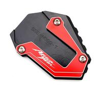 ZESIDIMO Plaque de support latérale d'extension de béquille de moto pour Africa Twin 1100 Adventure Sports DCT 2023 CRF1100L 2020-2022 2023 Accessoires CRF 1100L crf 1100 l (Rouge)