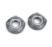 ZESIDIMO Pour CF &MOTO 450MT MT 450 450MT 2024 2025 Moto Accessoires Trois Étoiles Couverture Colonne Couverture Antichoc Fourches Avant Garniture Bouchon Décoratif (Gris)