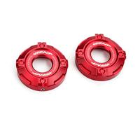 ZESIDIMO Pour CF &MOTO 450MT MT 450 450MT 2024 2025 Moto Accessoires Trois Étoiles Couverture Colonne Couverture Antichoc Fourches Avant Garniture Bouchon Décoratif (Rouge)