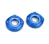 ZESIDIMO Pour CF &MOTO 450MT MT 450 450MT 2024 2025 Moto Accessoires Trois Étoiles Couverture Colonne Couverture Antichoc Fourches Avant Garniture Bouchon Décoratif (Bleu)