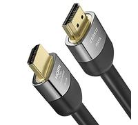 Zeskit Câble HDMI certifié 2.1 8K 48 Gbit/s 4K120Hz compatible avec barre de son eARC HDR10 VRR Dolby Vision Atmos HDCP 2.2 2.3 PS5 Xbox Series X Apple TV Roku (Ultra Haute vitesse, Maya CL3 In Wall